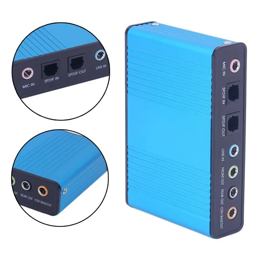 Высокоскоростная Внешняя USB оптическая звуковая карта канал 5,1 7,1 адаптер драйвер