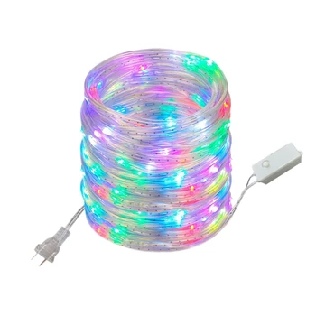 

10M100 Light Rope Light Color Changing Light Led Colored Light Strings Outdoor Light Strings Outdoor Patio Porch Lawn Rope Light