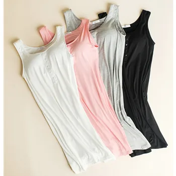 

Modal New Sleeveless Nightgown Summer Women Lounge Wear Sleeping Dress Nightdress Sleepwear Casual Nightwear Sleepshirts