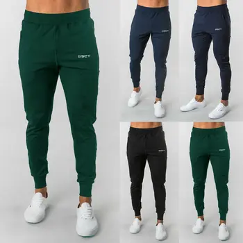 

Brand new Men's Fitness Pants Long Trousers Tracksuit Sport Workout Joggers Gym Sweatpants 3 colors
