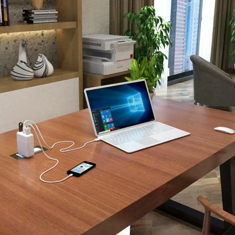 TC04 расширения док-станция для зарядки USB-C Адаптер Hub 3-Порты и разъёмы с 2 портами(стандарт 3,0 Тип-C Портативный защита от короткого замыкания Компактный стильный usb-хаб