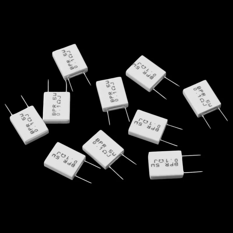 10 шт. 0.1R 5 Вт 5% цементный резистор 0.1Ohm неиндуктивный BPR56|Аксессуары для батарей| |
