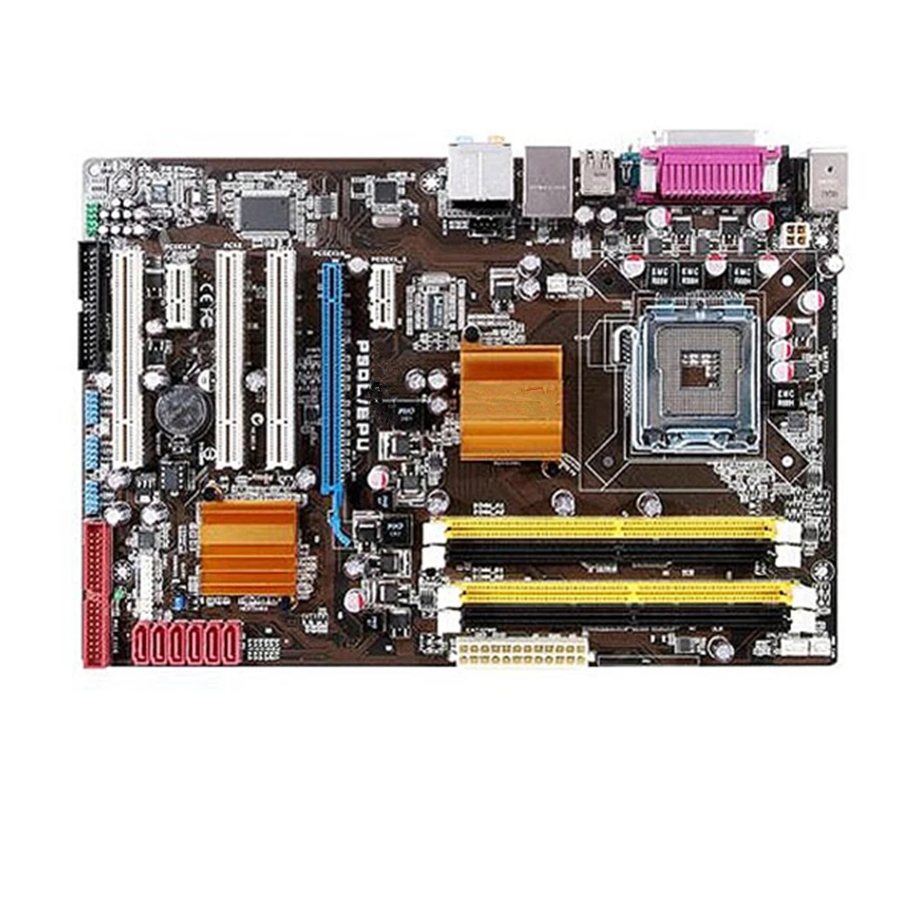 For Asus P5ql Epu Desktop Motherboard P43 Socket Lga 775 Q8200 Q8300 Ddr2 16g Atx Uefi Bios Original Used Mainboard On Sale Motherboards Aliexpress