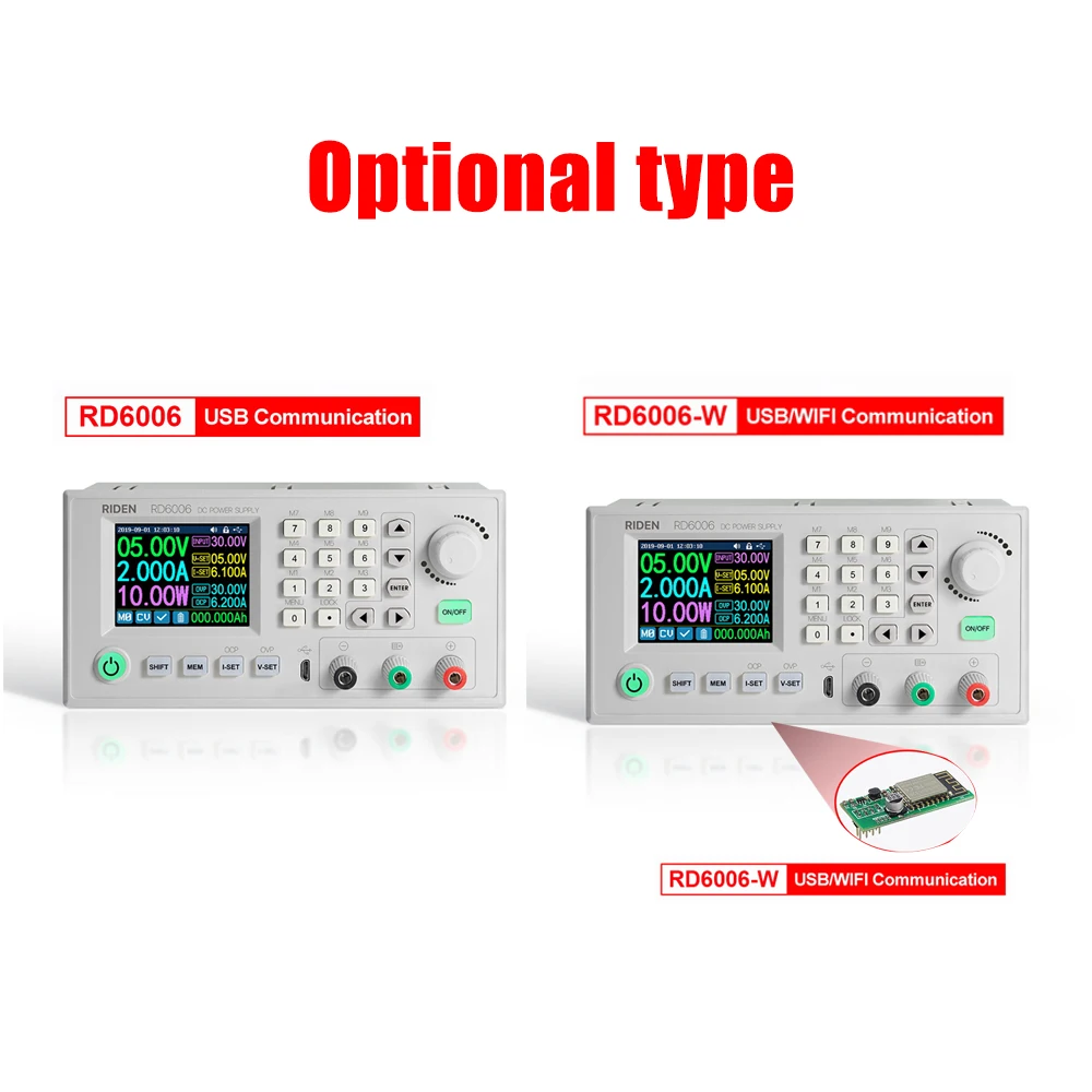 RD RD6006 RD6006W USB Wi-Fi, DC-DC связующего тока понижающий Voedingsmodule бак Напряжение конвертер Вольтметр 60V 5A