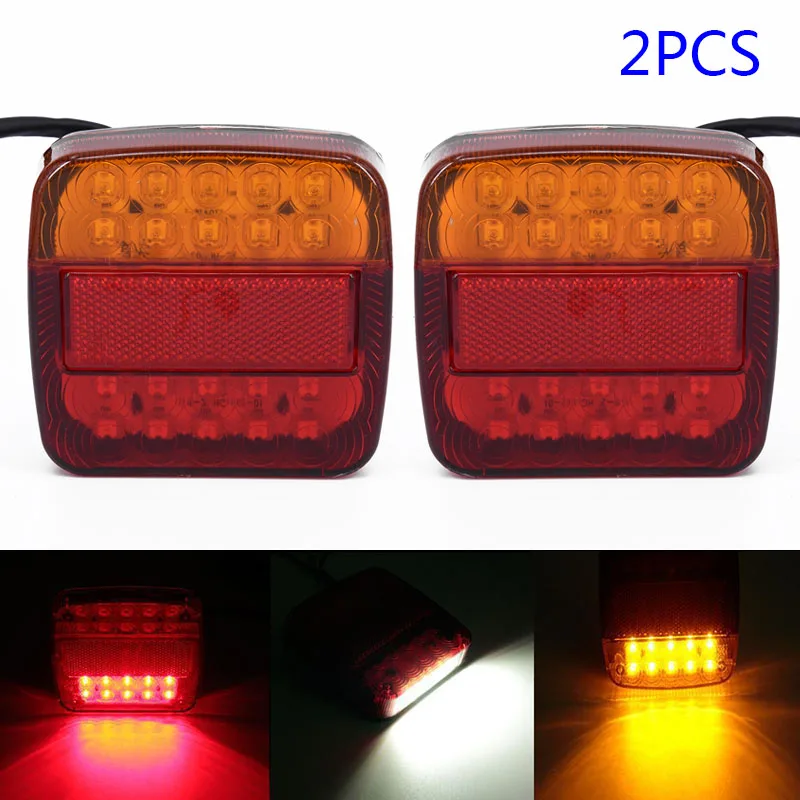 Light Tail Light Brake Trailer Light Turn Signal NO. Plate Lamps Number Trailer Truck Rear For Car