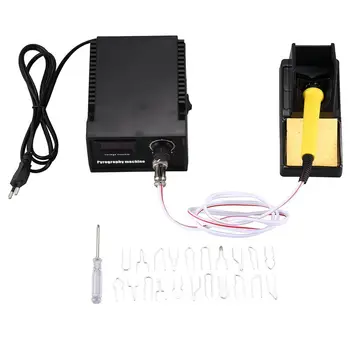 

60W Digital Display Wood Burning Soldering Irons Crafts Tools Pyrography Pen Machine Kit Set LZ-60H2