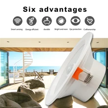 pir motion sensor spot led downlight lamparas 3w 5w 7w 9w smart home led spot light for entrance corridor hallway stair depot