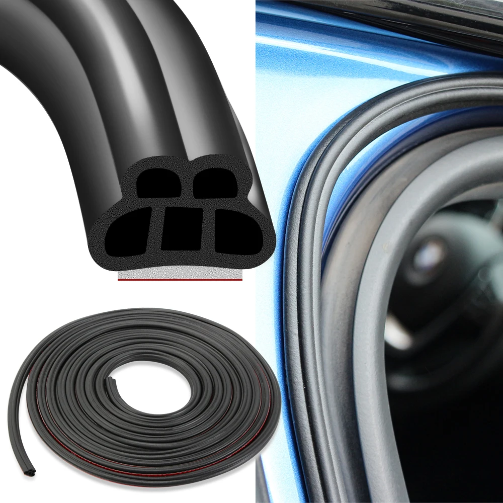Car Door Rubber Seal Strip Auto Door Seals for Jeep Dodge Challenger Ram 1500 2500 3500 Caliber