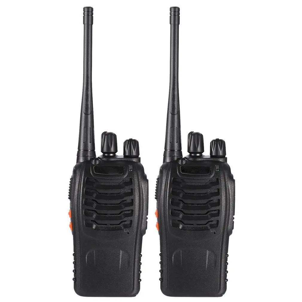 2 шт. Baofeng BF-888S UHF 400-470 МГц 2-полосная рация twee 16CH рация с микрофоном FM трансивер DC power