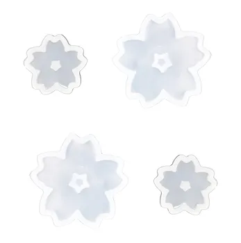 

Silicone Mold for jewelry Cherry blossoms hole in middle Resin Silicone Mould handmade Resin epoxy resin molds