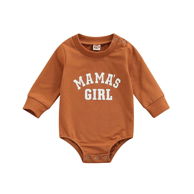 Baby Bodysuits Fur Autumn Infant Baby Boys Girls Sweatshirts Rompers Letter Print Long Sleeve Pullover Rompers Jumpsuits Casual Clothes for Kids Baby Bodysuits Fur Baby Rompers