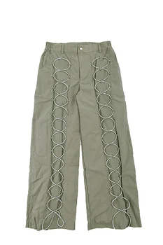 

2021 New Arrivals Rubber Band Tooling Cargo Pants Men Women Couple Straight Pants Hip-Hop High Street Oversize Pants