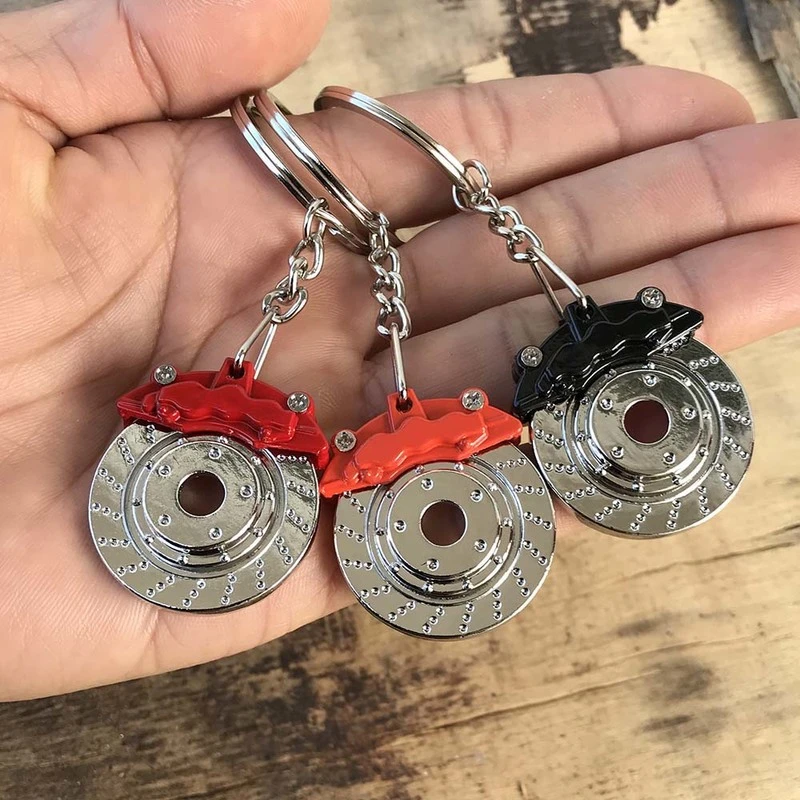 con frenos para hombre, colgante de llave de motocicleta, pastillas de freno de disco, para Brembo, creativo|Llaveros con aro| - AliExpress