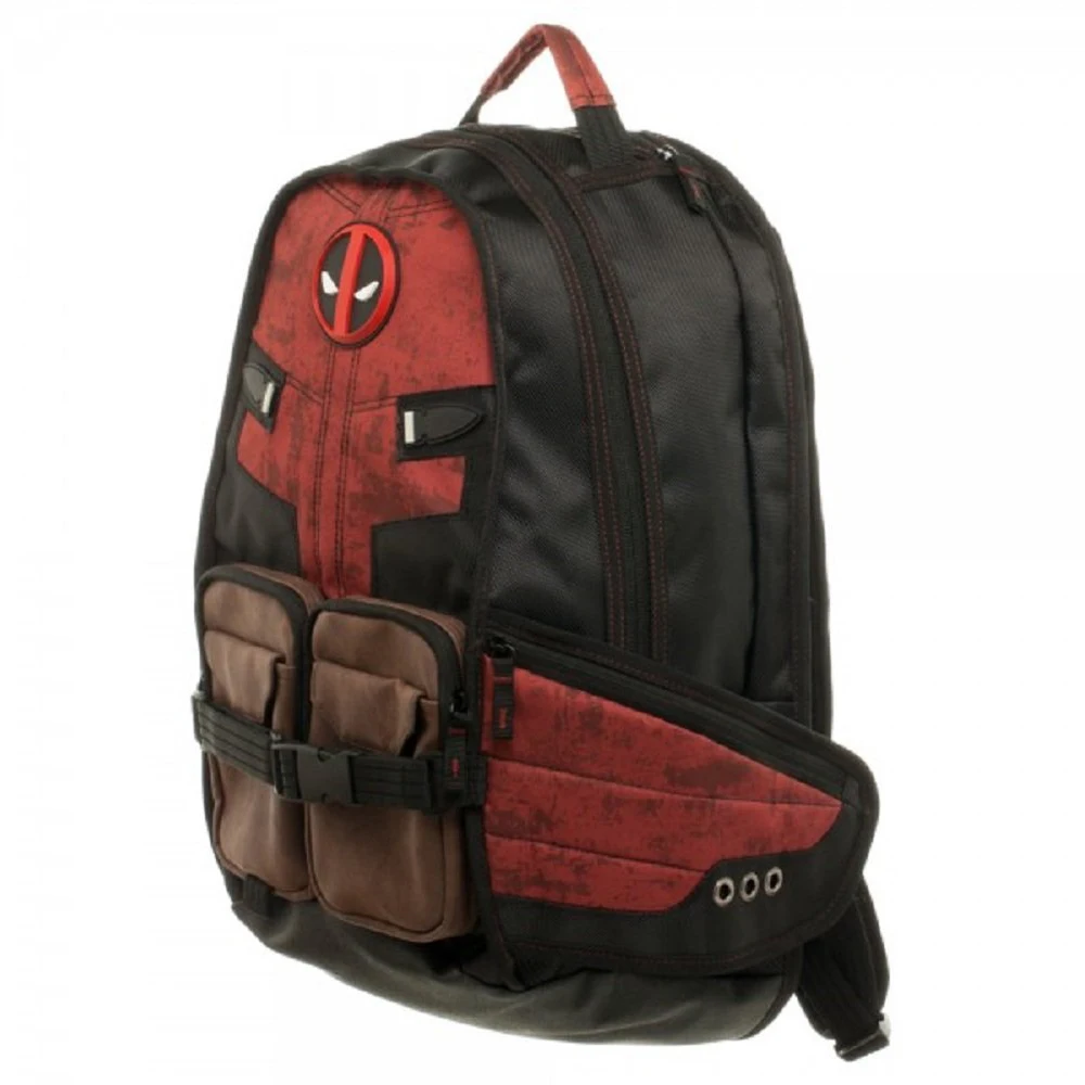 Deadpool School Bags Marvel Comics Deadpool Super Hero Movie Civil War Captain America Men`s School Bag Travel Laptop Backpacks3