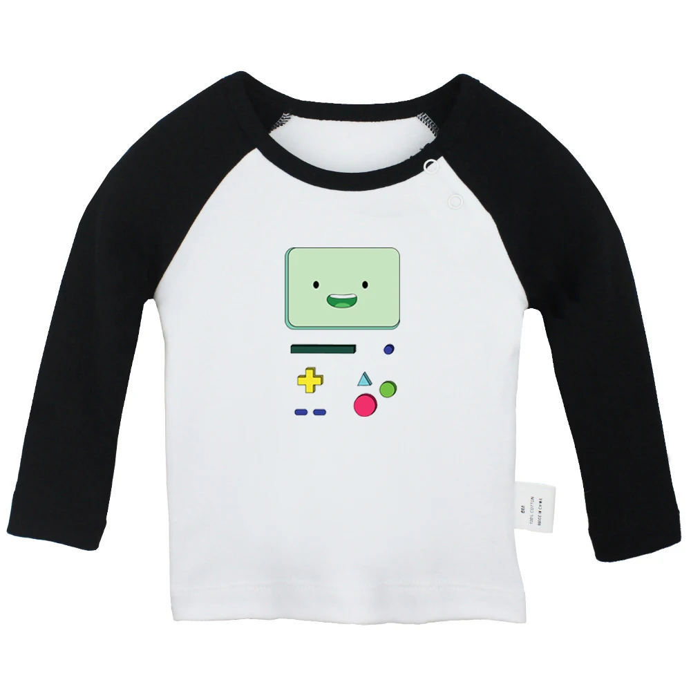 JcBabyYCB035C Забавный милый мультфильм Beemo BMO Adventure Time дизайн новорожденных мальчиков и девочек футболки с длинными рукавами с графическим принтом для малышей - Цвет: JcBabyYCB035C