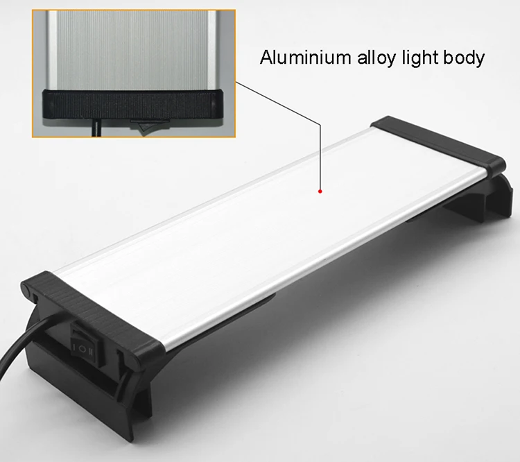 20-40cmblue and white Led aquarium plant growth lighting energy saving grass cylinder filling light bracket light fresh water