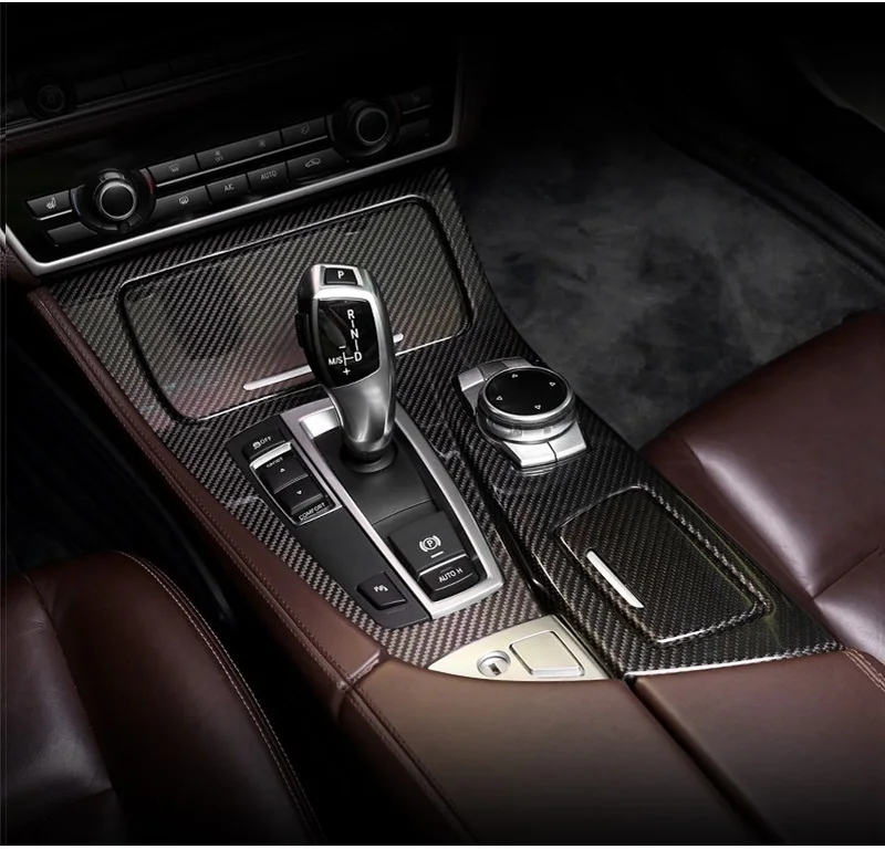 04-Free shipping Interior Door Button Panels Dashboard Dash Kits Carbon Fiber for BMW 5 series F10 2011-2017 carbon interior trims 9pcset