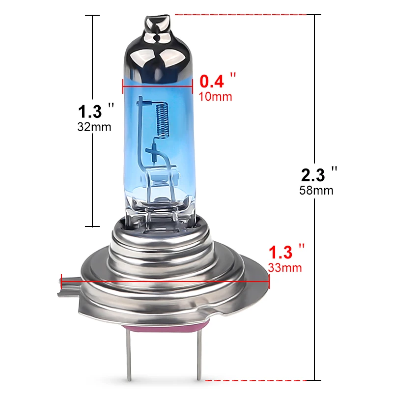 1 комплект/2 шт белый H7 100 Вт 12 В галогенная лампа для BMW 6000K яркая галогенная ксеноновая фара для автомобиля, галогенная лампа для VW для Audi для Ford