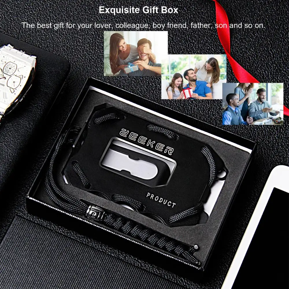 Men's The Aluminum Cash Strap Wallet - Image 6