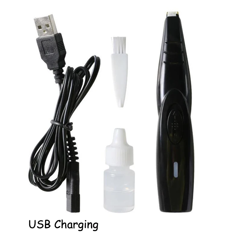 HIPET собака триммер для ног USB Перезаряжаемый низкий уровень шума профессиональные Домашние животные лапа для удаления волос для собак кошек Ухо Триммер для волос