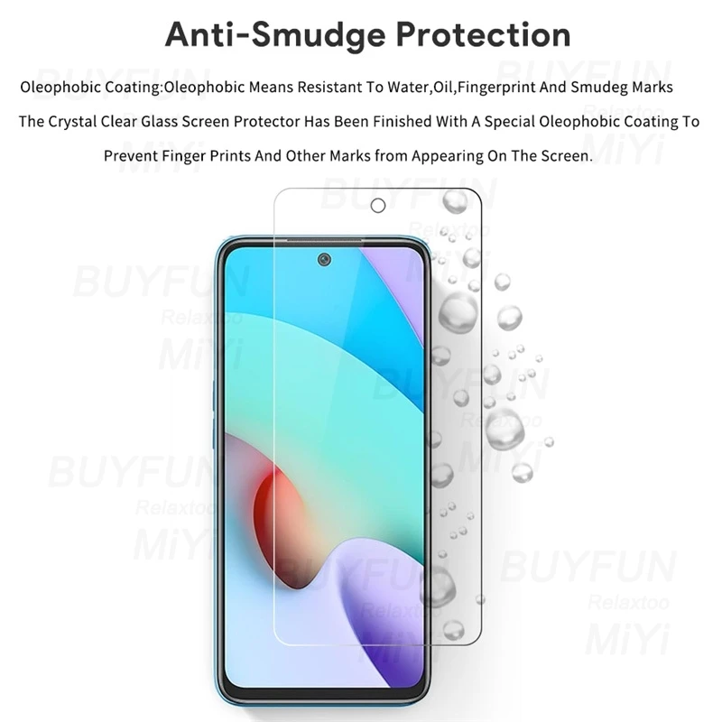 phone glass protector 1-To-3 Protective Glass for Xiaomi Redmi Note 10 Pro 10S 10T Glass Camera Screen Protector On Redmy Not 11 Pro 11S Redmi10 Glass glass cover mobile