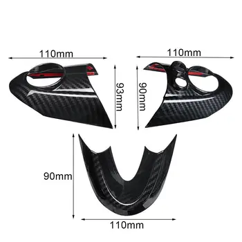 

3Pcs/Set Steering Wheel Trim Cover Carbon Fiber F54 F55 F56 F57 F60 Popular High Quality Durable Practical Fashion