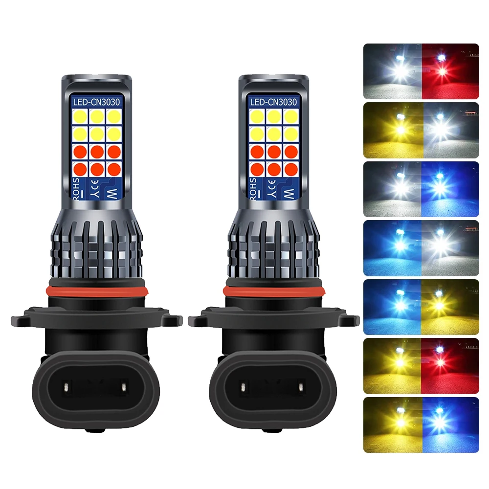 

2Pcs H8 H11 Led 3000K 6000K White 9006 9005 LED Fog Lights Bulb Driving Lamp for VW Toyota Nissan Renault Lada Hyundai 12V 24V