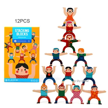 

Educational Toys Balance Building Blocks Four Ways Of Playing Magnus Children 's Puzzle Stack Height Toys