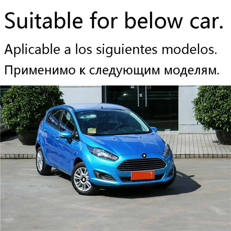 Автомобильная решетка, внешняя, Модифицированная, хром, Автомобильная модификация, аксессуары, молдинги, части, яркие блестки 13 14 для Ford Fiesta