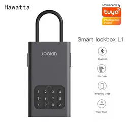 Hawatt – boîte de rangement de clé intelligente en alliage, avec mot de passe, étanche IPX5, pour télécommande, application Tuya 