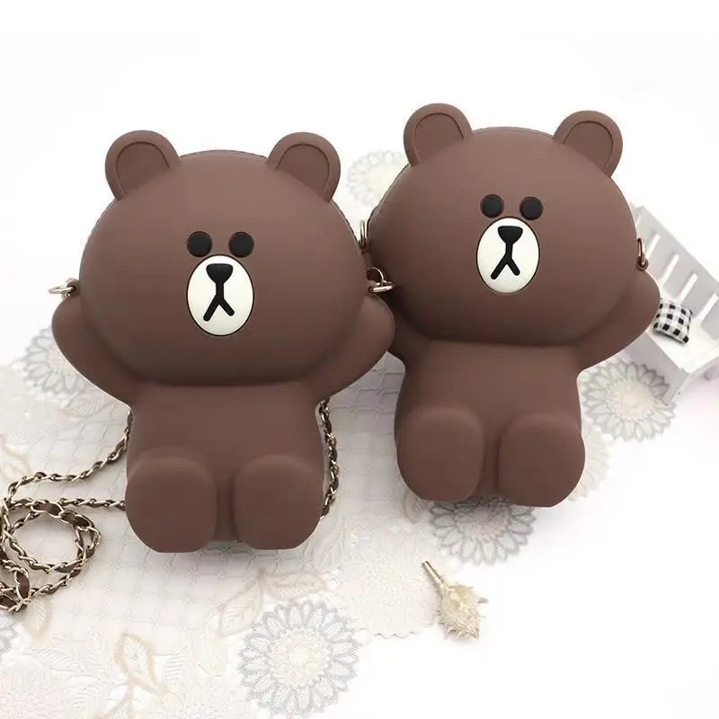 

Fashion design women's bear-shaped bag cute funny women's evening dress clutch bag wallet chain shoulder bag birthday gift