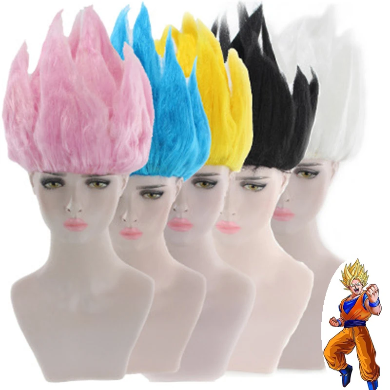 

Dragon Ball Anime Cosplay Sun Wukong Fancy Costumes Wig Adult Kids Children's Day Halloween Party Wig+ Wig Cap