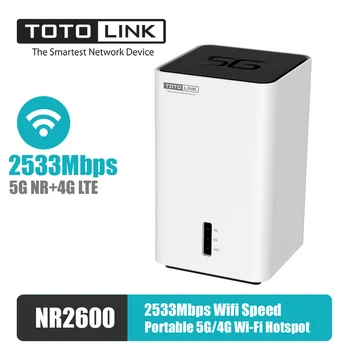 

TOTOLINK 5G NR+4G LTE Wifi Router NR2600 AC2533Mbps Dual Band with Full Gigabit Port