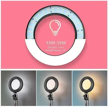 

LED Studio Ring Light Photo Video Dimmable Lamp Light Tripod Selfie Camera Phone for Vlog TikTok YuTube Live Stream