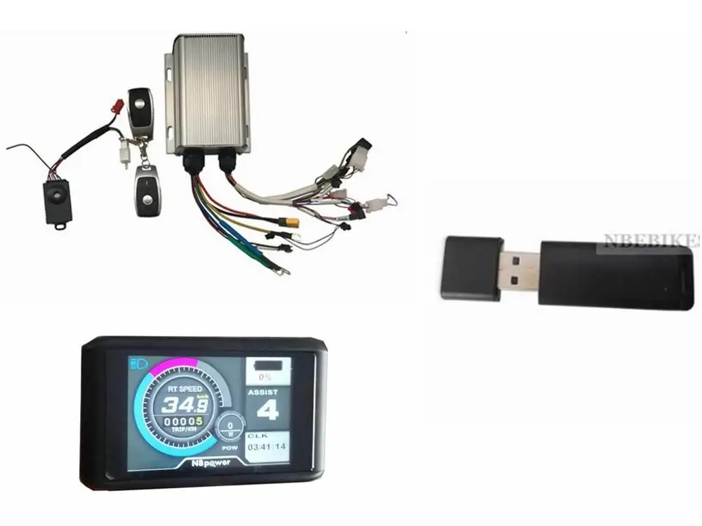 

Update MQCON SVMC72 72V 45A E-bike Motor Controller Kits with NEW UKC1 Display and Alarm &Lock &Bluetooth