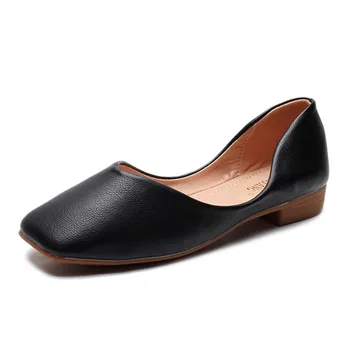 

2020 Flat Women's Shoes New Single Shoes Casual Shoes Spring Summer European Leisure Work Shoes Soft Zapatos Mujer