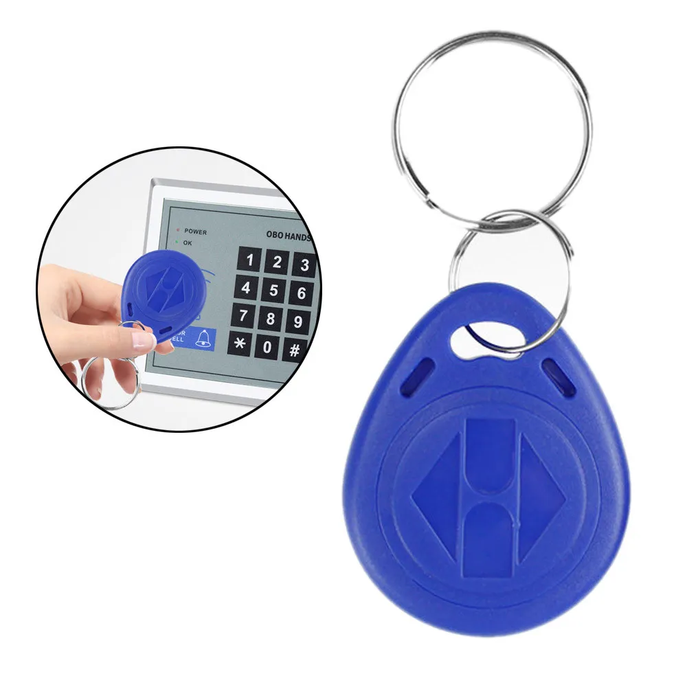 digital keypads 100pcs RFID 125KHz Tag  TK4100 EM4100 Proximity Keyfobs Tags RFID Card for Access Control Time Attendance garage remote control