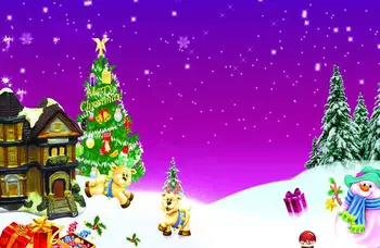 

SHENGYONGBAO Art Fabric Custom Photography Prop Christmas day theme Photo Studio Background Z19907-0550