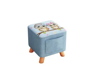 

Small stool home fabric solid wood shoes bench creative square stool living room small bench small chair sofa coffee table stool
