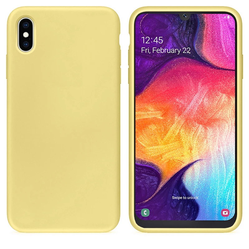 Карамельный Цвет Мягкий силиконовый чехол для samsung Galaxy A3 A5 A7 A9 J1 J3 J5 J7 J8 J4 J6 плюс Grand Prime чехол из ТПУ - Цвет: Цвет: желтый