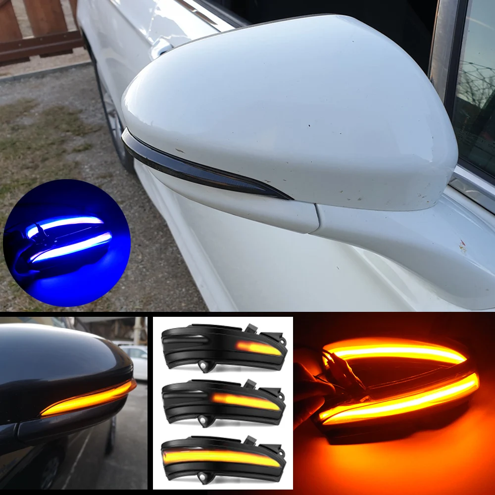 Blue & Yellow Dynamic Blinker For FORD MONDEO MK5 2014 2019 MK V 5 LED
