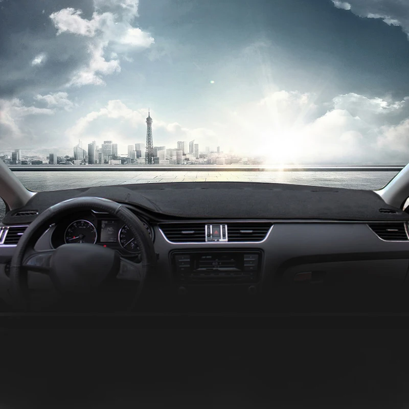 Приборной панели автомобиля солнцезащитный козырек Pad лампа консоли Pad для Skoda Octavia A7 аксессуары-черный