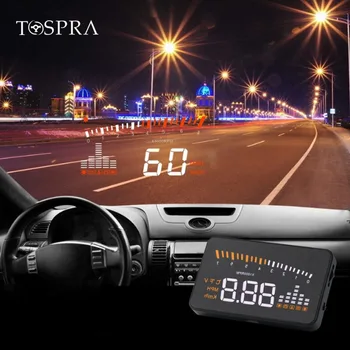 

Hud Car Universal Head Up Display Speedometer Temperature Water Projection Speed Warning On Windshield For Car Hud