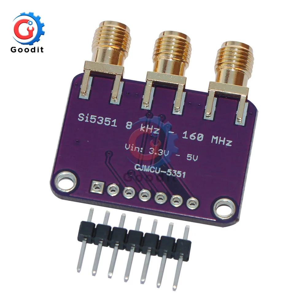 CJMCU-5351 Si5351A Si5351 I2C генератор часов Breakout Board модуль генератор сигналов часы 8 кГц-160 МГц для Arduino DC 3 V-5 V