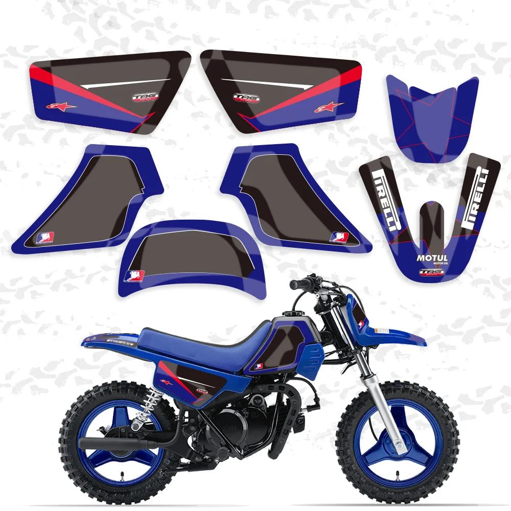 Motorcycle New Style Team Graphics\u0026backgrounds Decal Stickers Kits For  Yamaha Pw50 Pw 50 Pit Bike Autocollant Moto - Decals \u0026 Stickers - AliExpress