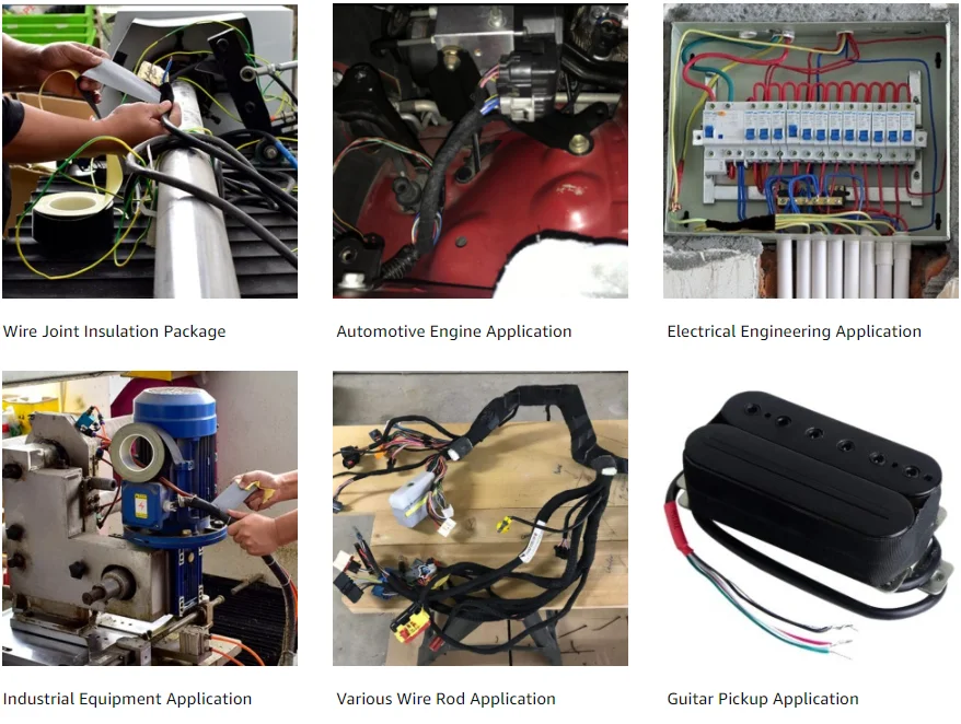 30M Acetat Tuch Band für Laptop Elektrische Auto Gitarre Reparatur Hohe Temperatur Klebeband Schwarz – Detail 5