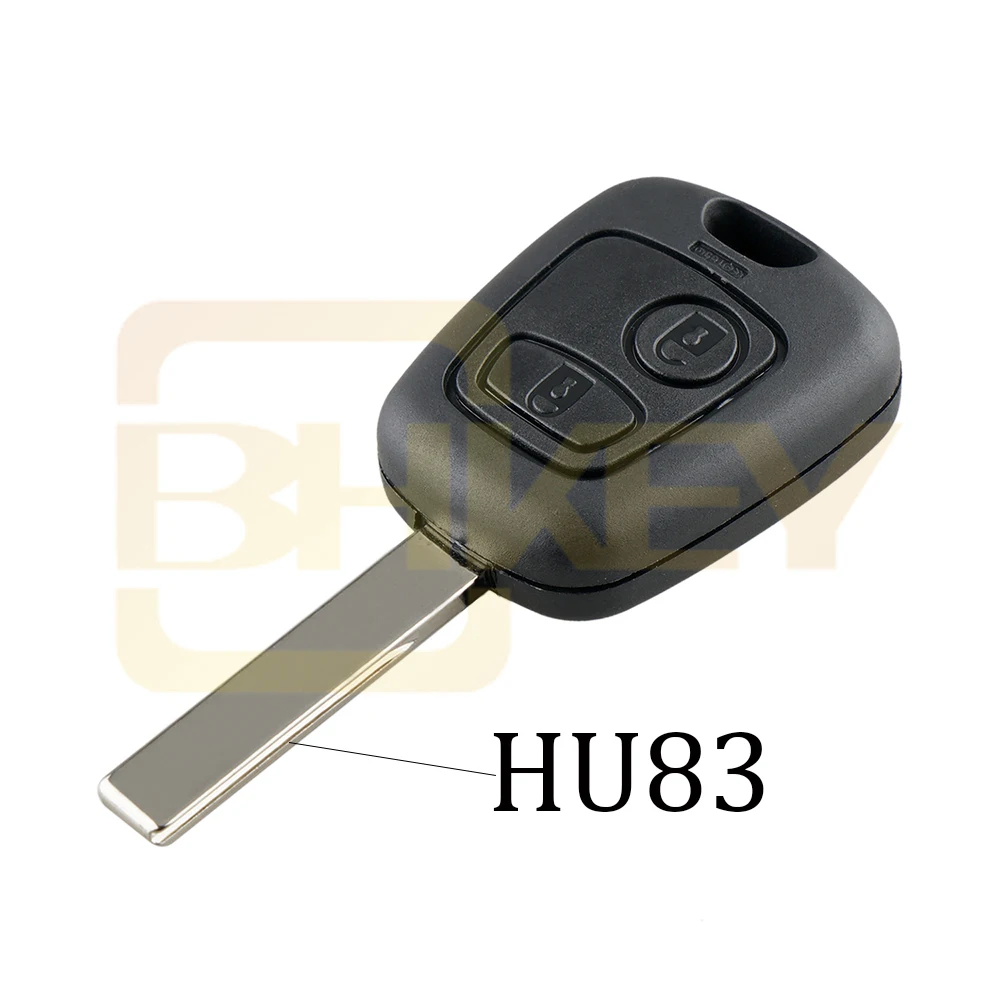 HU83 Blade BHKEY 2 кнопки дистанционного ключа автомобиля чехол брелок для Citroen C1 C2 C3 C4 Saxo Пикассо Xsara Picasso peugeot 106 206 306 307 107 207 407 - Цвет: HU83 Blade