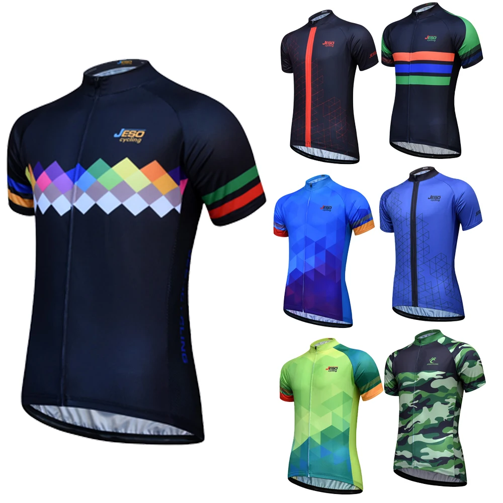 

2020 Cycling Jersey Men Breathable Short Sleeve MTB Bike Jersey New Pro Team maillot ciclismo Quick-Dry Bicycle Clothing