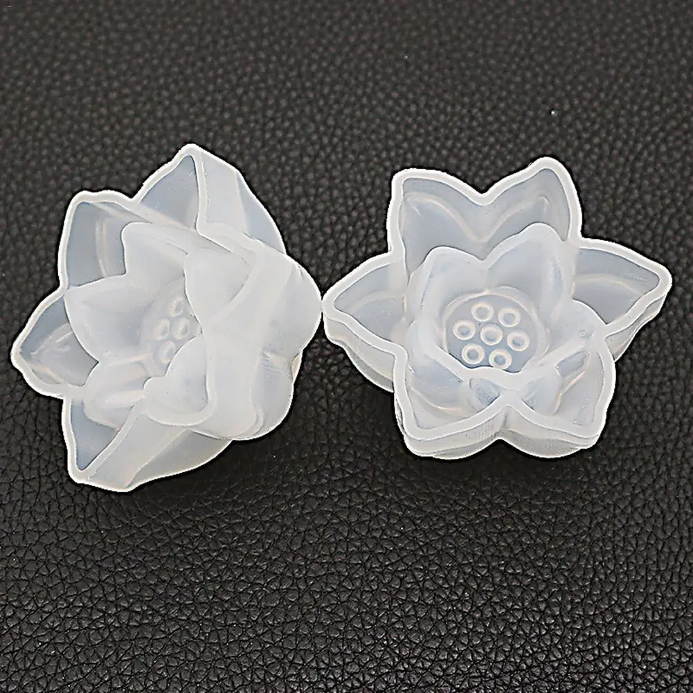 Лотос Моделирование кремния 3D Мыло Форма DIY Торт Украшение Инструмент форма