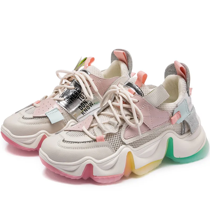 RASMEUP/женские кроссовки из натуральной кожи на платформе Модная женская обувь с